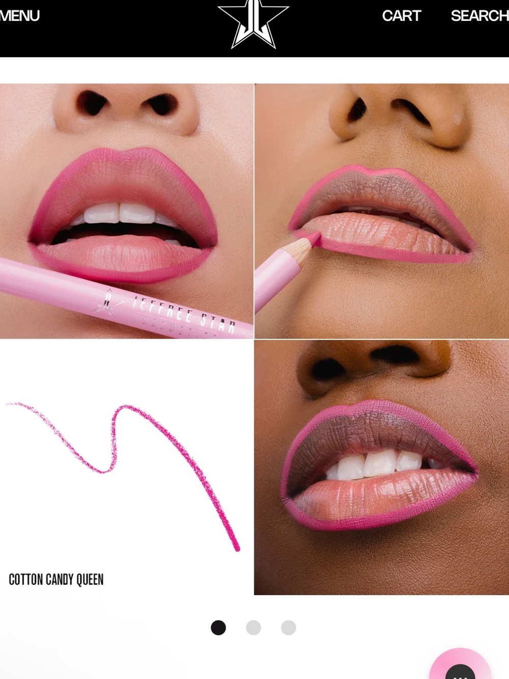 Jeffree Star Cotton Candy Queen Pink Lip Liner Pencil